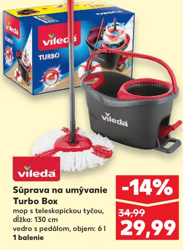 Vileda Súprava na umývanie Turbo Box
