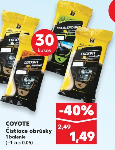 Coyote Čistiace obrúsky