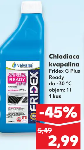 Velvana Fridex G Plus Ready chladiaca kvapalina