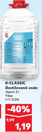 K-Classic Destilovaná voda