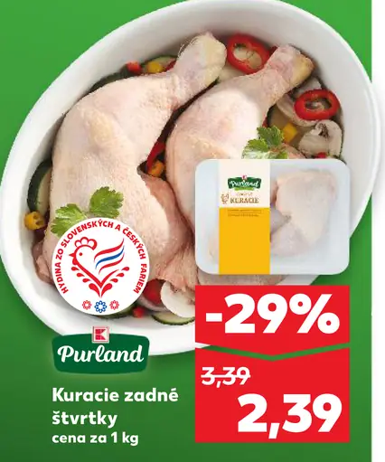 Purland kuracie zadné štvrťky