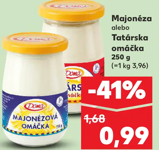 Majonéza alebo Tatárska omáčka