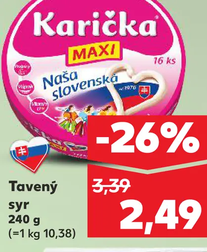 Karička črievko Tavený syr