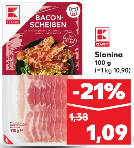 K-Classic Slanina plátky