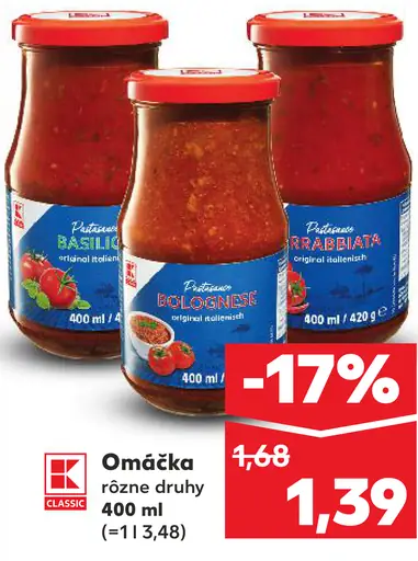 Omáčka rôzne druhy