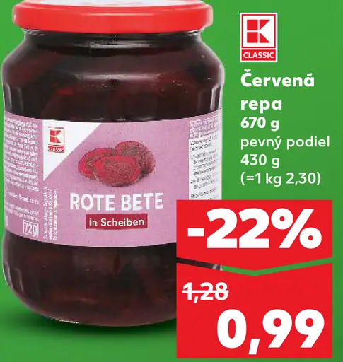 K-Classic Červená repa
