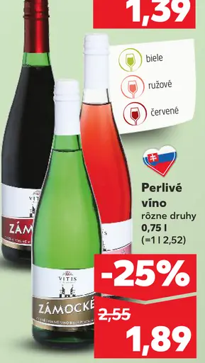 Víno Zámocké Perlivo