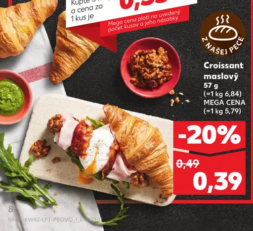 Croissant maslový