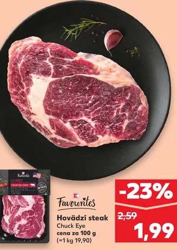 K-Favourites Hovädzí steak Chuck Eye