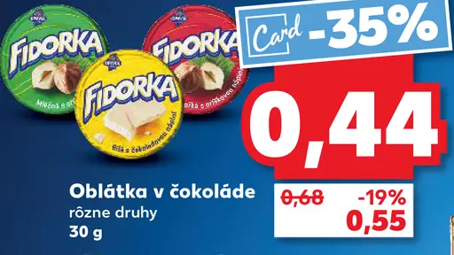 Fidorka Oblátka v čokoláde