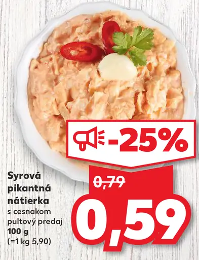 Sýrová pikantná nátierka s cesnakom