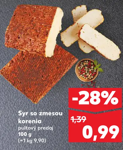 Syr so zmesou korenia