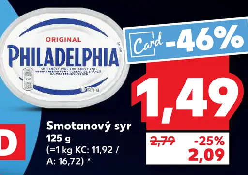 Philadelphia smotanový syr