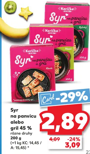Syr na panvicu alebo gril Karička