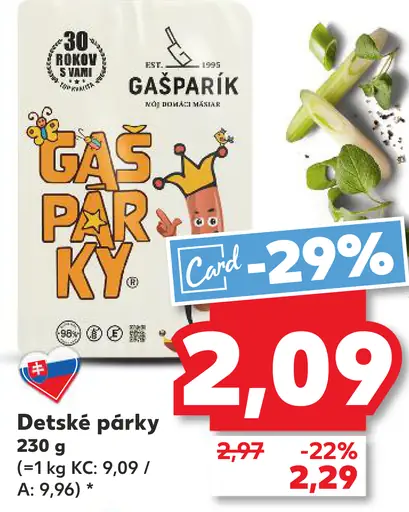 Frony Gašparky Detské Párky