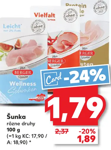 Berger Leicht Šunka
