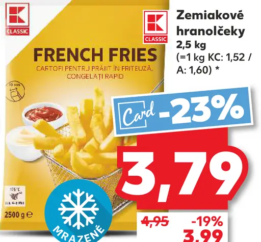 K Classic Zemiakové hranolčeky