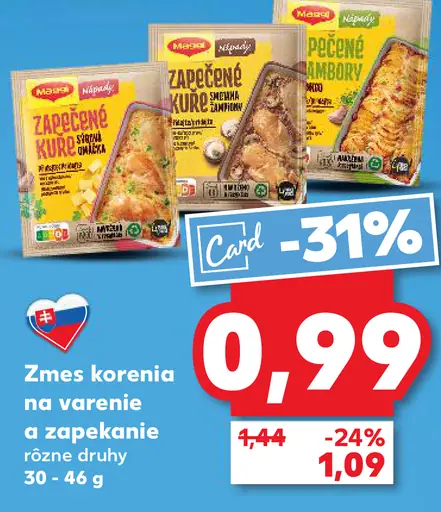 Zmes korenia na varenie a zapekanie