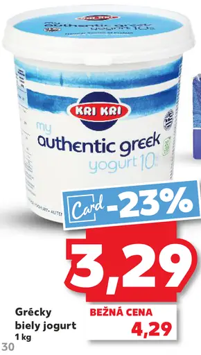 Kri Kri My authentic Greek grécky biely jogurt 10 %