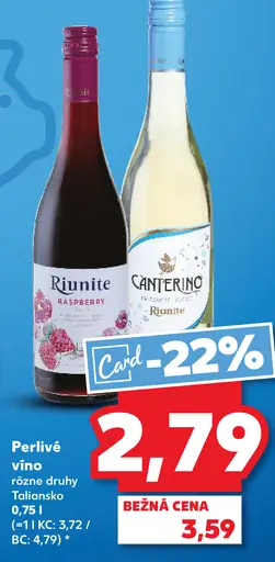 Riunite perlivé víno