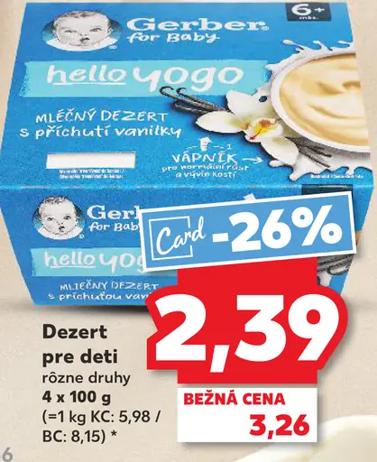 Gerber Dezert pre deti