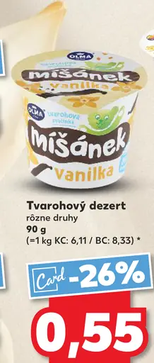 Mišanek Tvarohový dezert