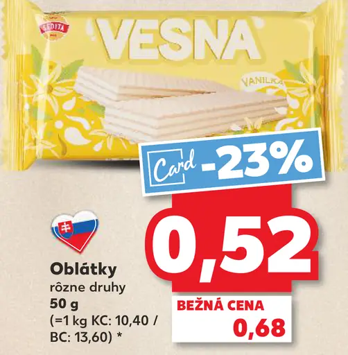 Vesna oplátky
