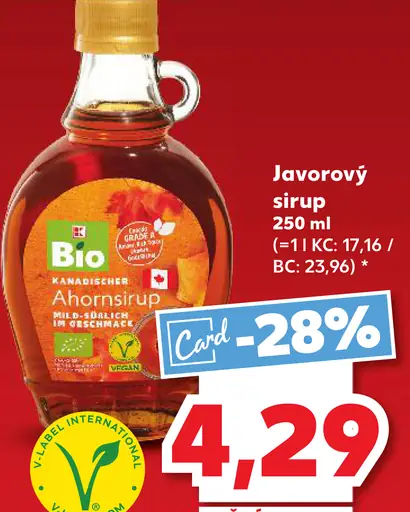 K-Bio Javorový sirup