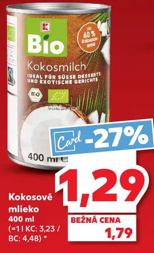 K-Bio Kokosové mlieko
