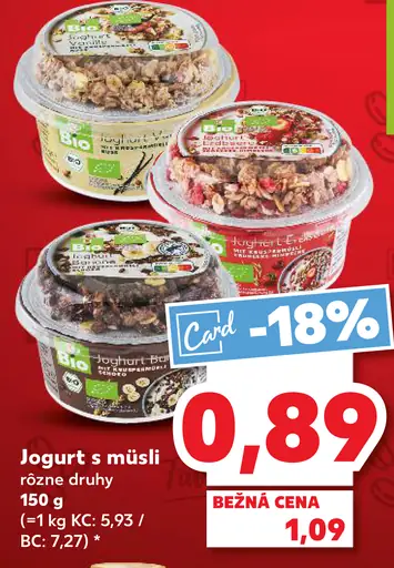 K-Bio Jogurt s müsli