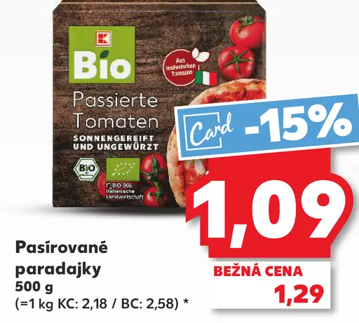 Bio Pasírované paradajky