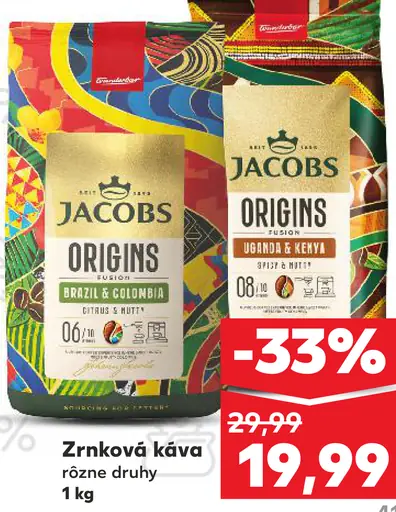 Jacobs Zrná káva