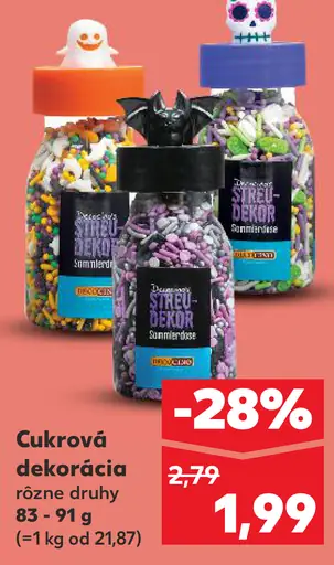Street Décor Cukrová dekorácia