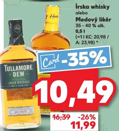 Tullamore Dew írska whiskey