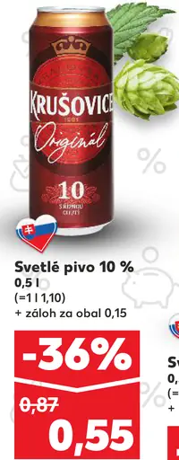 Krušovice original plechovka