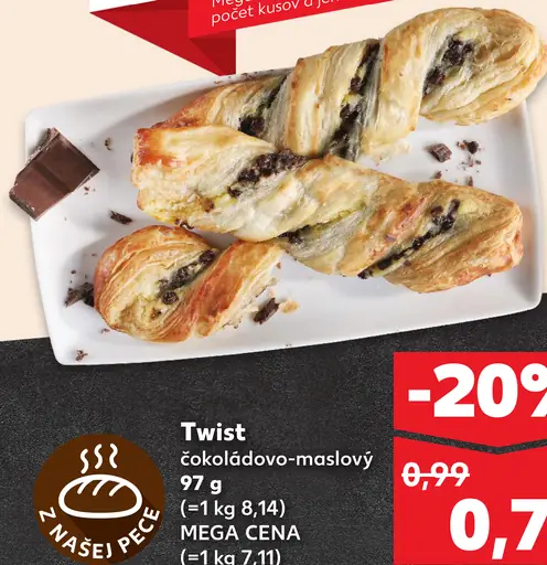 Twist čokoládovo-maslový