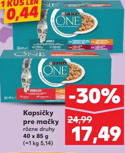 Purina One kapsičky pre mačky