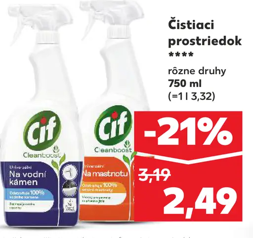 Cif čistiaci prostriedok