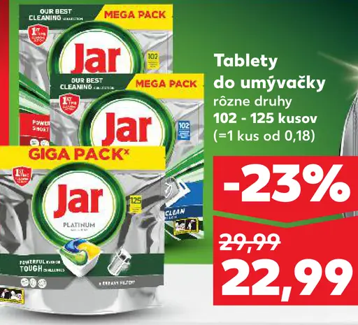 Jar Tablety do umývačky