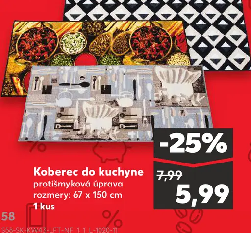 Koberec do kuchyne