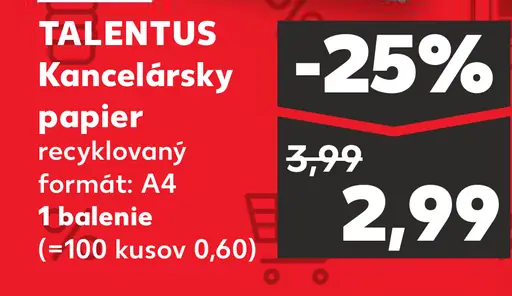 Talentus Kancelársky papier