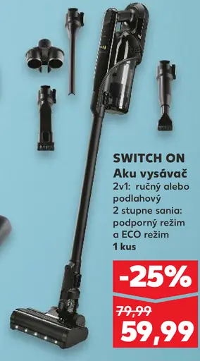 Switch On Aku vysávač 2v1