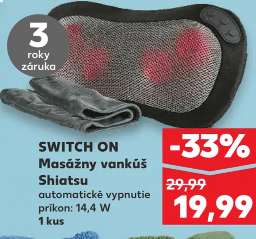 Switch On Masážny vankúš Shiatsu