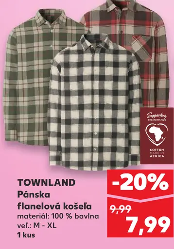 Townland Pánska flanelová košeľa