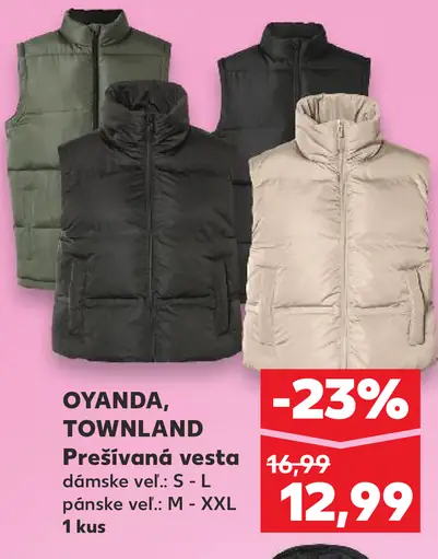 Oyanda, Townland Prešívaná vesta