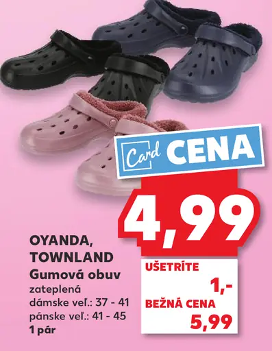 Oyanda, Townland Gumová obuv