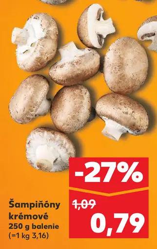 Šampiňóny krémové