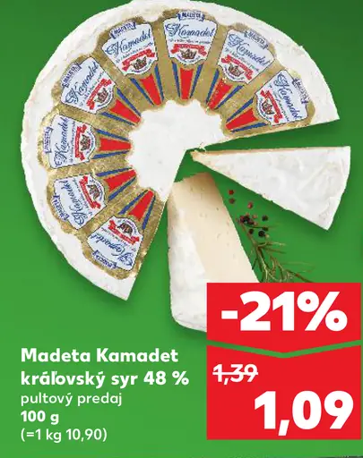 Madeta Kamadet kráľovský syr pultový predaj