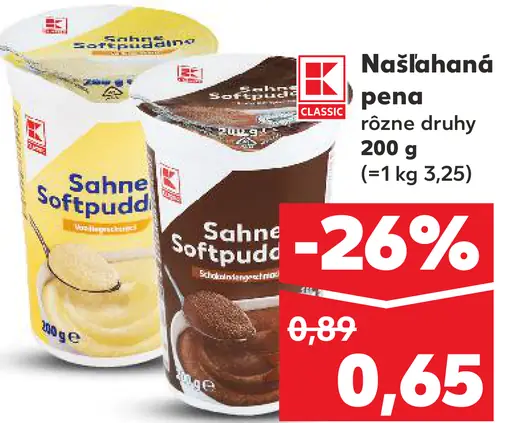 K-Classic Našľahaná pena