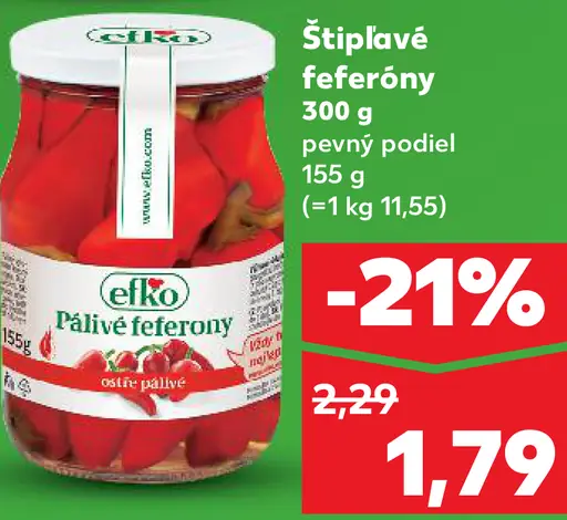 Efko Štipľavé feferóny